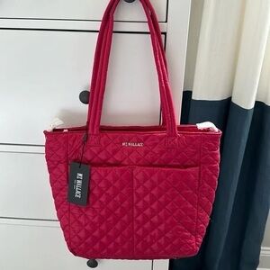 Women’s pink punch Oxford metro quatro tote brand new MZ wallace